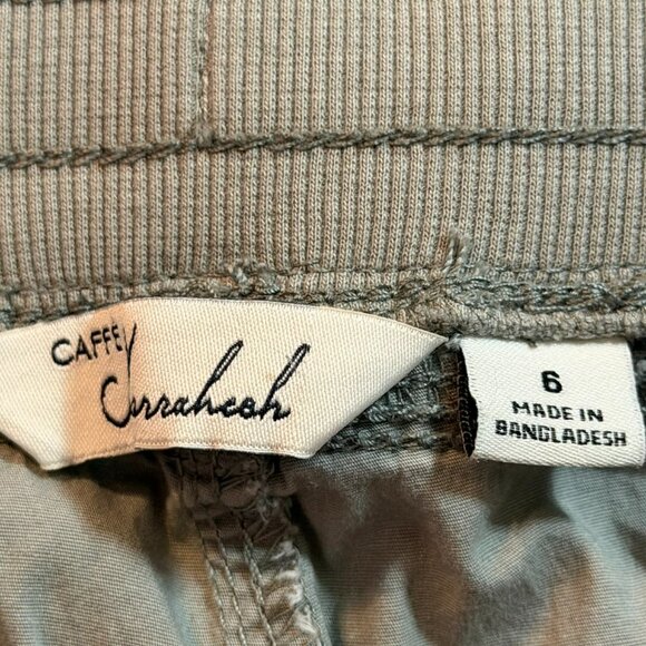 TWO pairs Caffe Marrakesh Cargo Capri Pants -1 Light Green & 1 Khaki Tan SIZE 6 - Picture 11 of 13